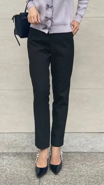 [ 새상품 ] JENNE 제누 속기모 스트레이트 팬츠 블랙