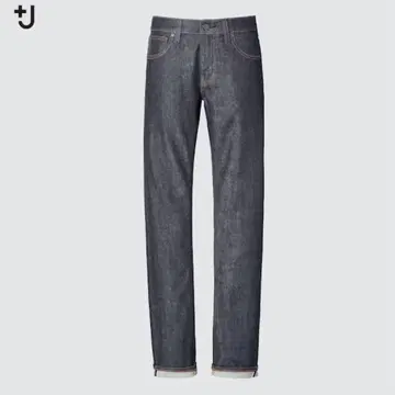 UNIQLO +J 셀비지 스트레이트 청바지