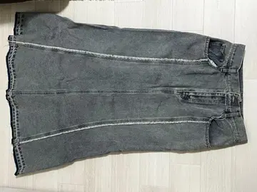 FREE'S MART 그레이 플레어 데님 스커트