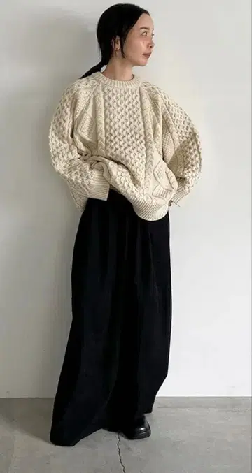 [ 새상품급 ] 셀렉모카 빈티지 케이블 니트