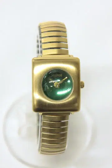 빈티지 STORM 손목시계 RECT DETROIT 여성용 그린