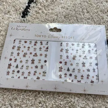 디즈니 릴린린 네일씰 미개봉 크리스마스