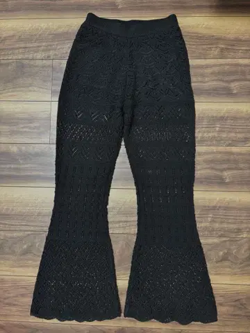 시루무린 레이스 편직 팬츠