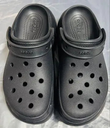 Crocs 블랙 크러쉬 크로그 26cm