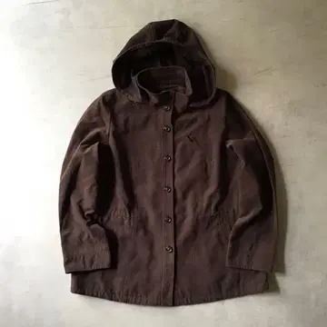 LEILIAN 레리안 인조 가죽 스웨이드 아우터 브라운 드로 코드