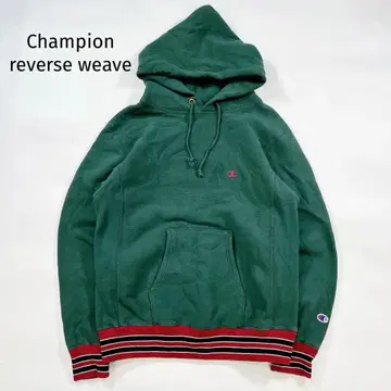 챔피온 리버스 위브 후드티 M 속기모 그린 후디 구제 의류