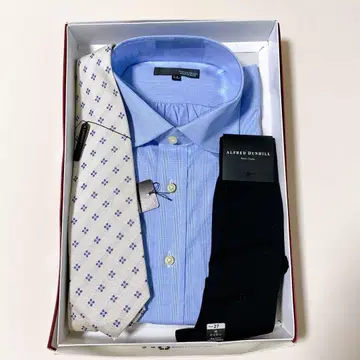 와이셔츠 넥타이 양말 3종 세트 면 100% LL 던힐 실크 비즈니스