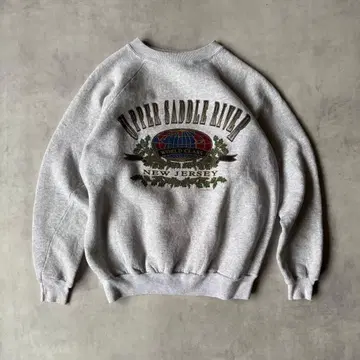 90s Hanes 래글런 빈티지 맨투맨 그레이 짧은 기장