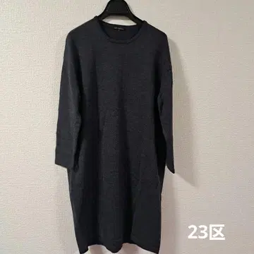 23구 온워드 카시야마 원피스 그레이 양모 100%