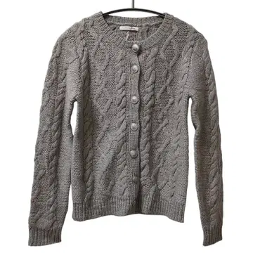 미사용 이스트 보이 울 가디건 사이즈 9 그레이 72