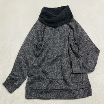 비에스 안장 보아 하이넥 맨투맨 속기모 캐주얼 맨투맨 L