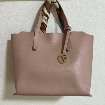 FURLA 핑크 핸드백 스카프 포함