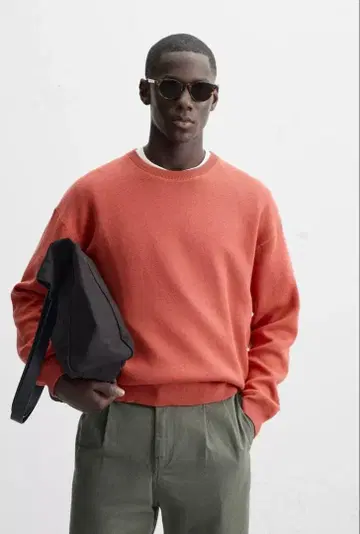 택 포함 새상품 ZARA 코튼 블렌드 스웨터 L