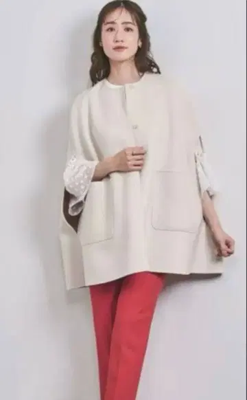 유나이티드 애로우즈 리버서블 판초 케이프 36