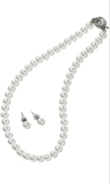 CRANES COLLECTION 진주 목걸이 귀걸이 세트