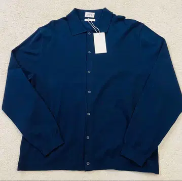 No.884 새상품 ZARA 네이비 버튼 가디건 XL