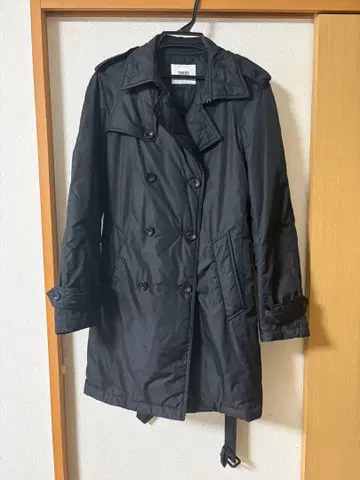 TAKEO KIKUCHI 블랙 트렌치코트