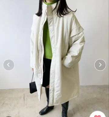 lian 아이보리 롱 다운 자켓