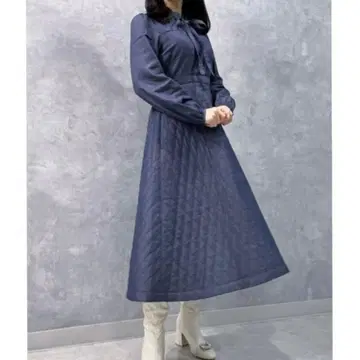 셀포드 CELFORD 데님 퀼팅 원피스