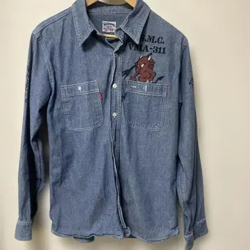 에프상회 TEDMAN 샴브레이 셔츠 사이즈 M