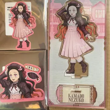 귀멸의 칼날 x 리로호텔 카마도 네즈코 아크릴 스탠드와 씰 세트