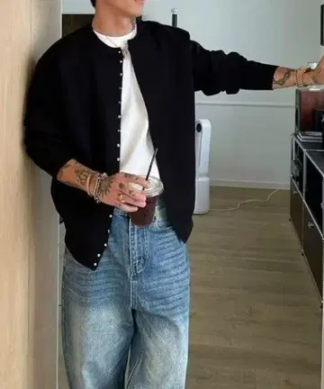 니트 가디건 CREARE