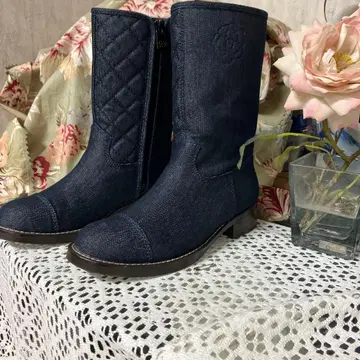 새상품급 잉게보그 데님 퀼팅 부츠
