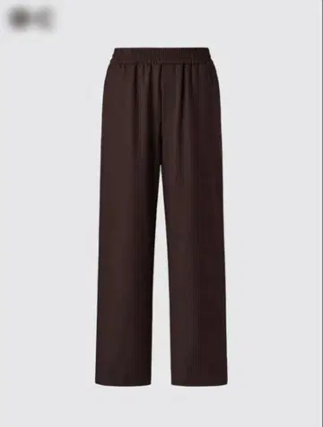 UNIQLO C 이지 와이드 테이퍼드 팬츠 다크 브라운 M 사이즈