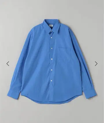 United Arrows 하이 라인 셔츠 블루