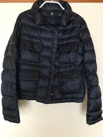 유니클로 +J 다운 네이비