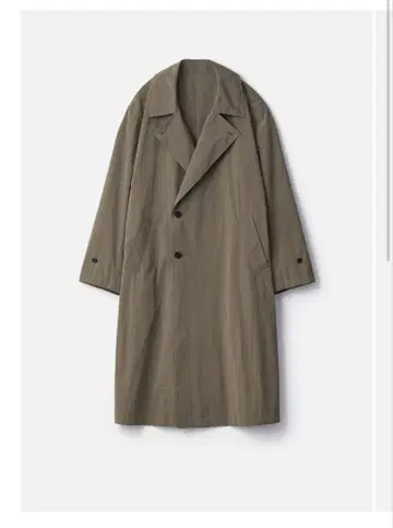 WINDPROOF NYLON DOUBLE BREASTED COAT