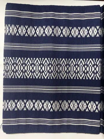 하카타 오비 네이비 컬러 순수 실크