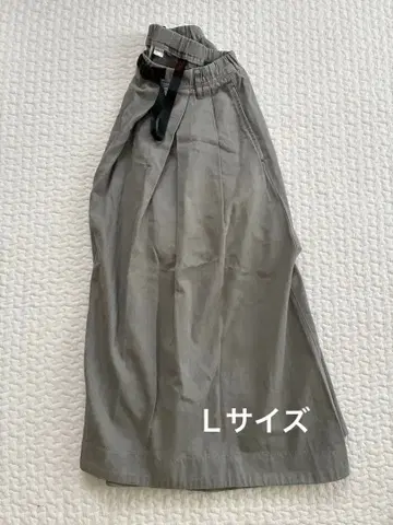 그라미치 롱 스커트 카키 L 사이즈