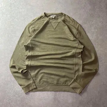 USA 구제 의류 빈티지 스타일 밀리터리 맨투맨 앞 V 가제트 페이드