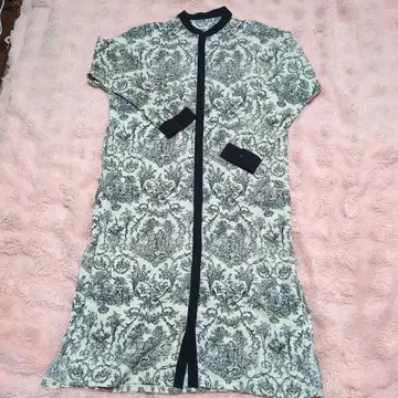 프린트 셔츠 원피스 긴팔