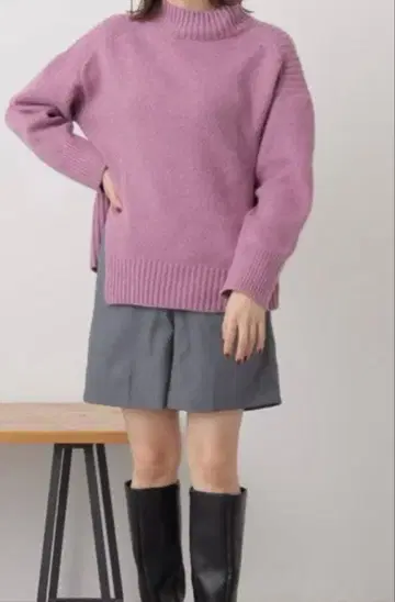 Ray Cassin / 퍼플 니트 스웨터