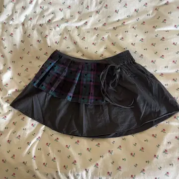 oheshio 레이어드 스커트 프릴 미니 스커트 한국