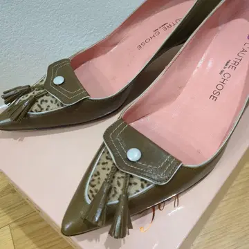 L'AUTRE CHOSE 카키 레오파드 펌프스 35 펠리코 좋아하는 분께