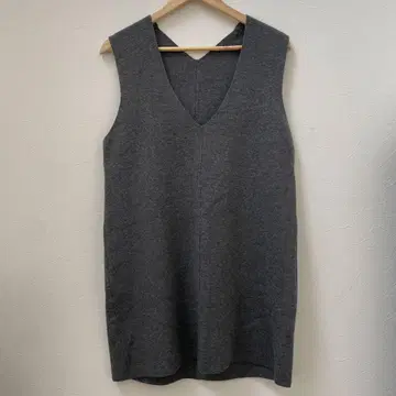 무인양품 슬리브리스 롱 원피스