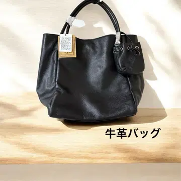 [택 포함 새상품] BEARDSLEY 비어즐리 소가죽 백 블랙