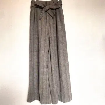 BLISS POINT 체크 와이드 팬츠 사이즈 [ M ]