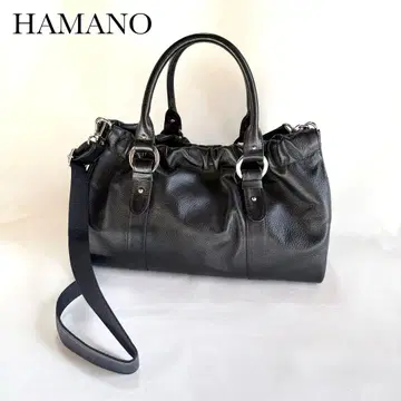 HAMANO 하마노 블랙 숄더 핸드백 블랙