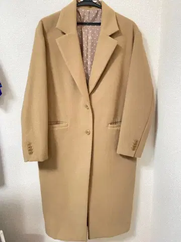 베이지 롱 코트 niko and -