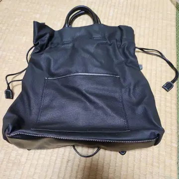 블랙 드로우 스트링 백팩