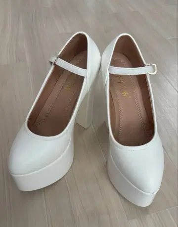 브라이덜 신발 23cm 화이트 힐 15cm