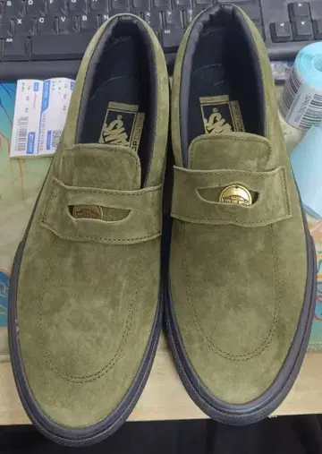 VANS 새상품 27cm 남성용 올리브 그린 모카신 남성 신발