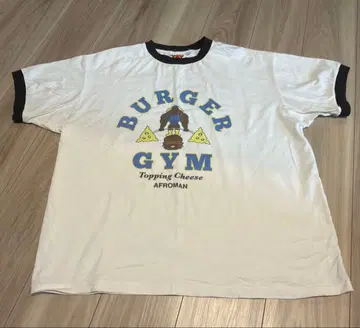 JACKPOT.MARKET 버거 헬스장 티셔츠 L 사이즈