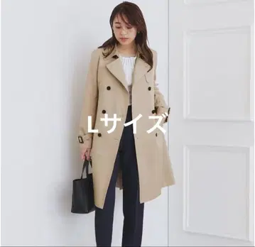 인덱스 미사용 새상품 베이지 더블 브레스트 트렌치코트 L 사이즈