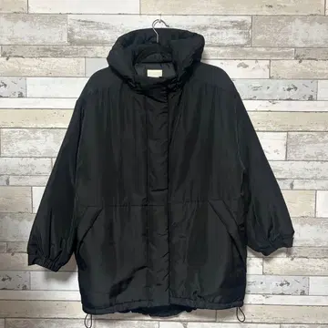 [새상품급] LEPSIM 블랙 후드 부착 자켓 F