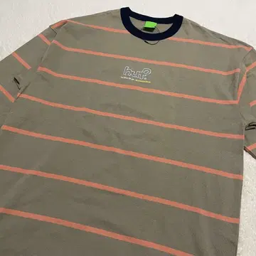 HAF 하프 롱T 스트라이프 크루넥 맨투맨 긴팔 XL